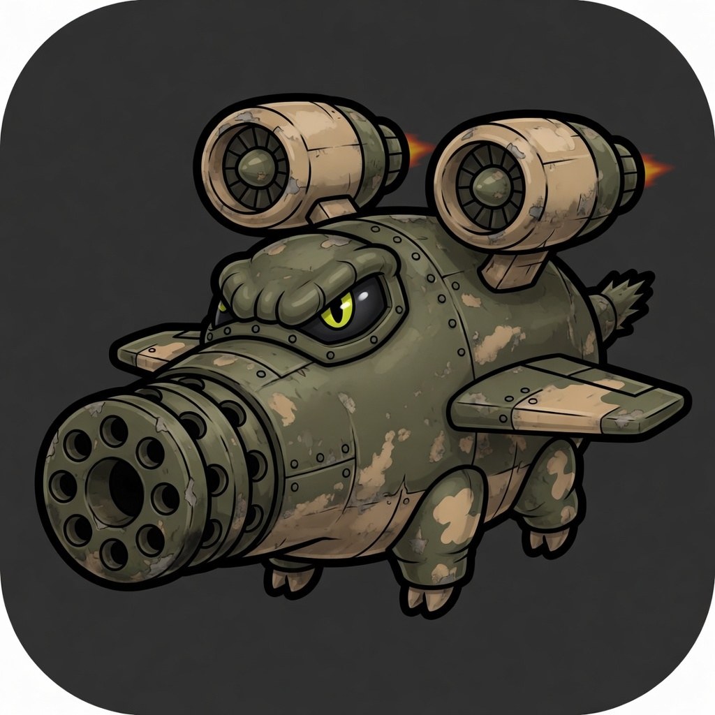 The Boar, an ugly attack jet with a rotary cannon for a snout